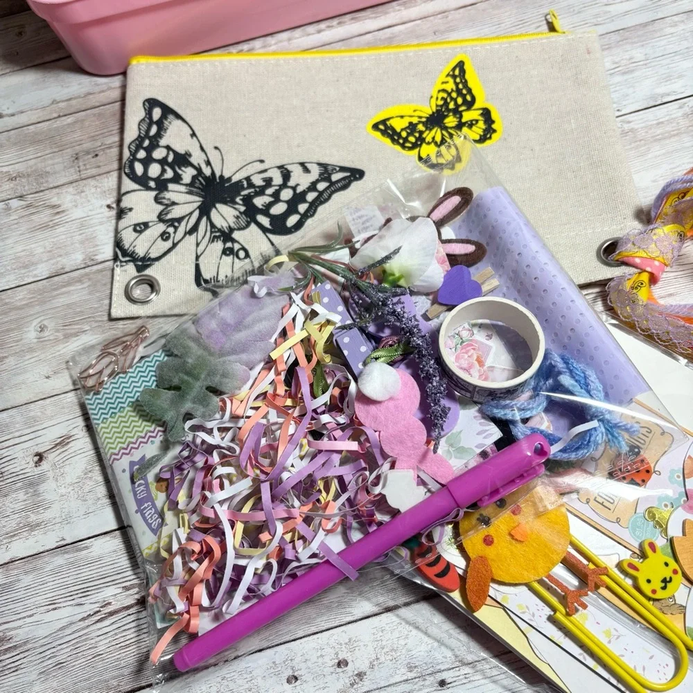 Spring Easter Junk Journal Kit & Planner Decor Supplies Scrapbook Lot Ephemera